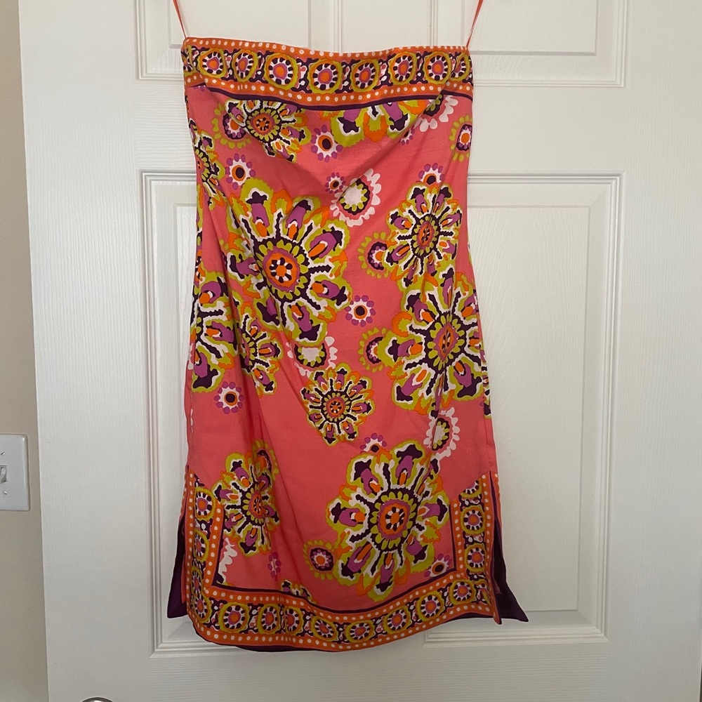 Strapless silk Trina Turk dress